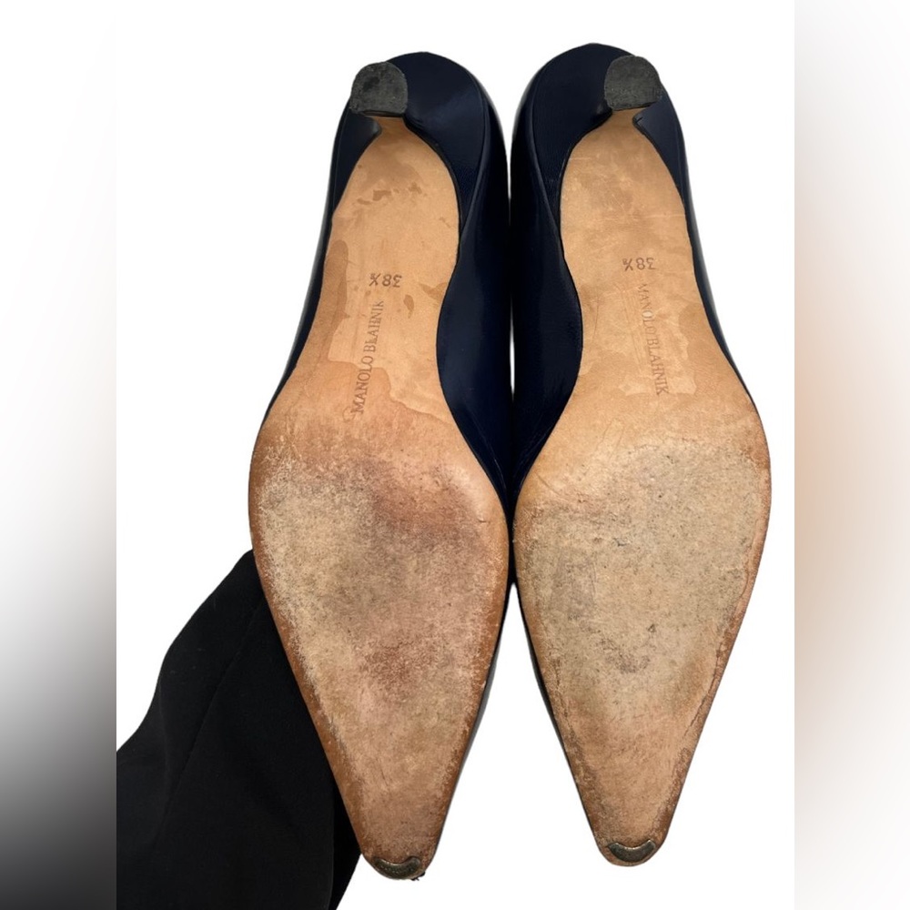 Manolo Blahnik blue sandals pump - Picture 5 of 5